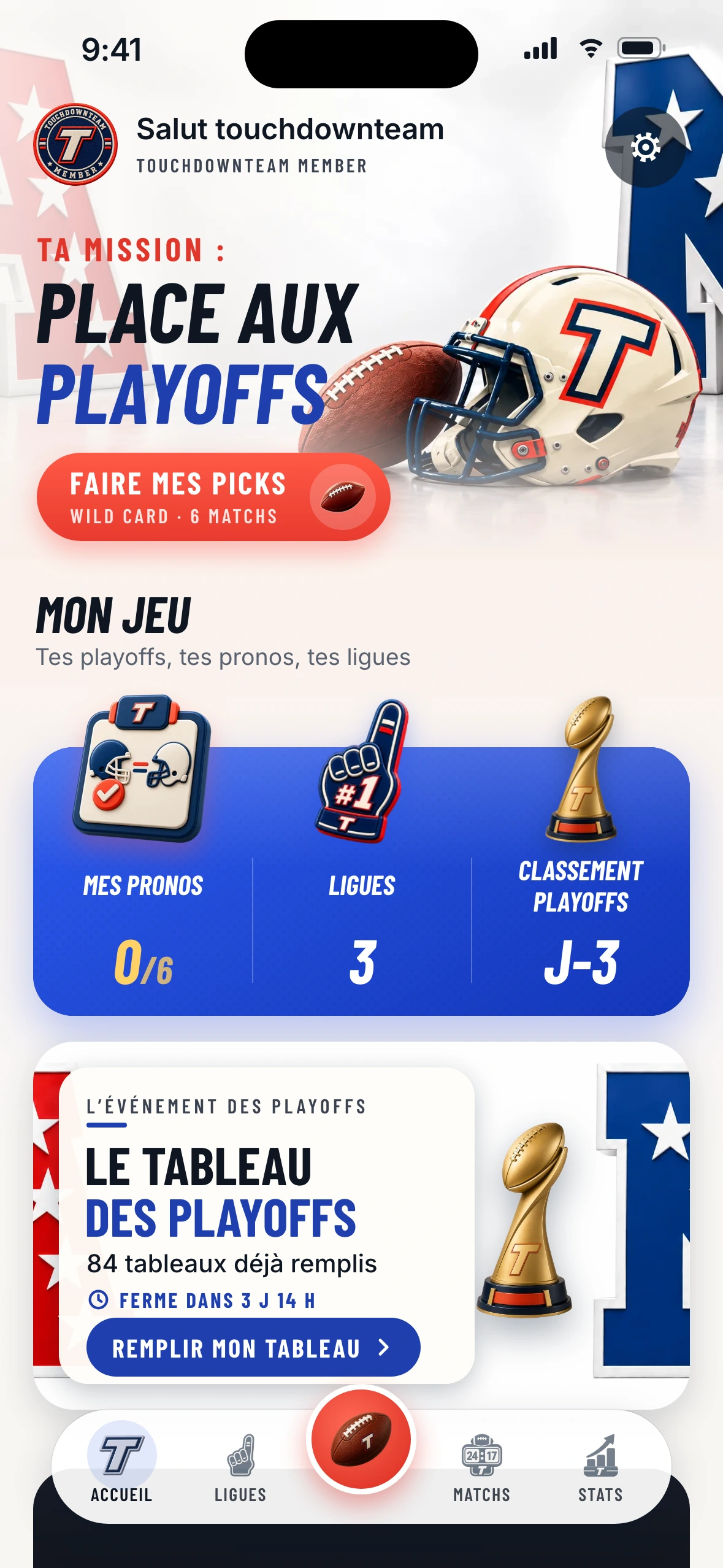 Touchdown Team — accueil Playoffs